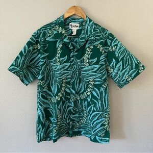 Howie Hawaiian Green/Blue Shirt Size XL